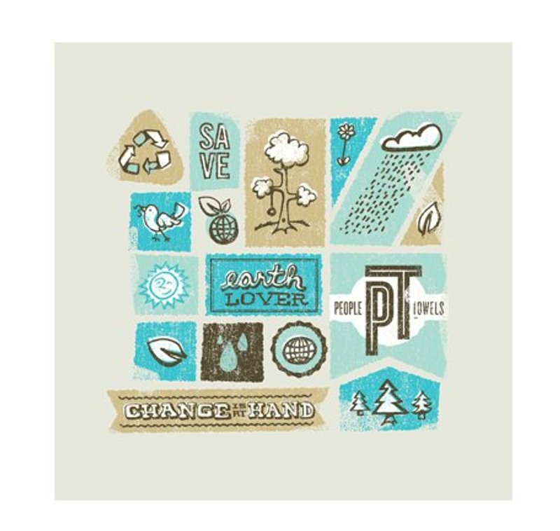 有机棉毛巾 Earth Lover - 围嘴/口水巾 - 棉．麻 