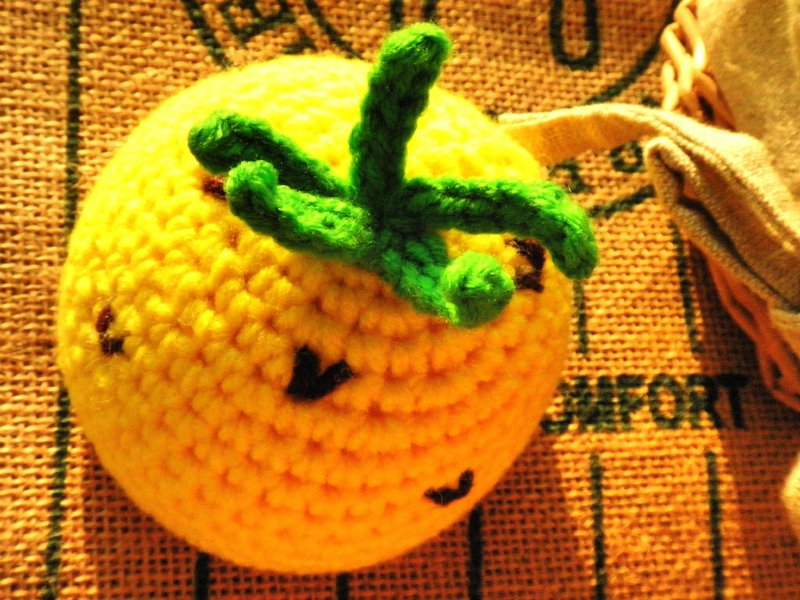 不能吃水果之凤梨小圆镜 - 彩妆刷具/镜子/梳子 - 其他材质 黄色