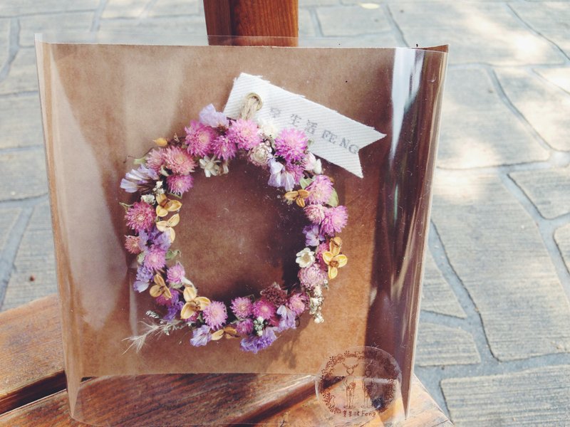 莓果圈圈迷你小花圈 - 植栽/盆栽 - 植物．花 粉红色