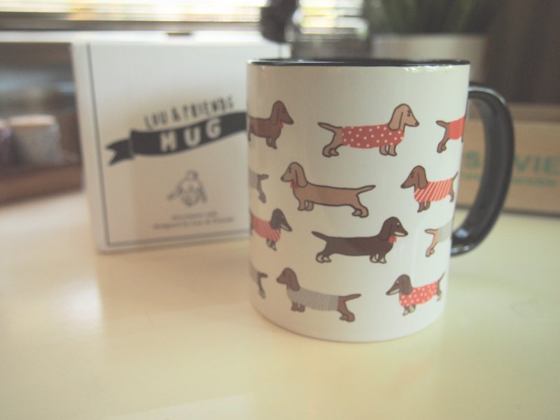 腊肠狗马克杯 - 咖啡杯/马克杯 - 瓷 白色