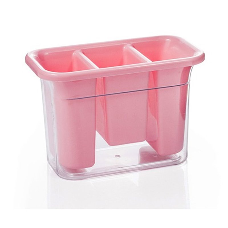 沥水餐具收纳盒(粉红色), 瑞典 GreeGreen 格力绿	(餐具收纳/收纳盒/餐具/筷子/勺子/沥水盒) - 收纳用品 - 其他材质 粉红色