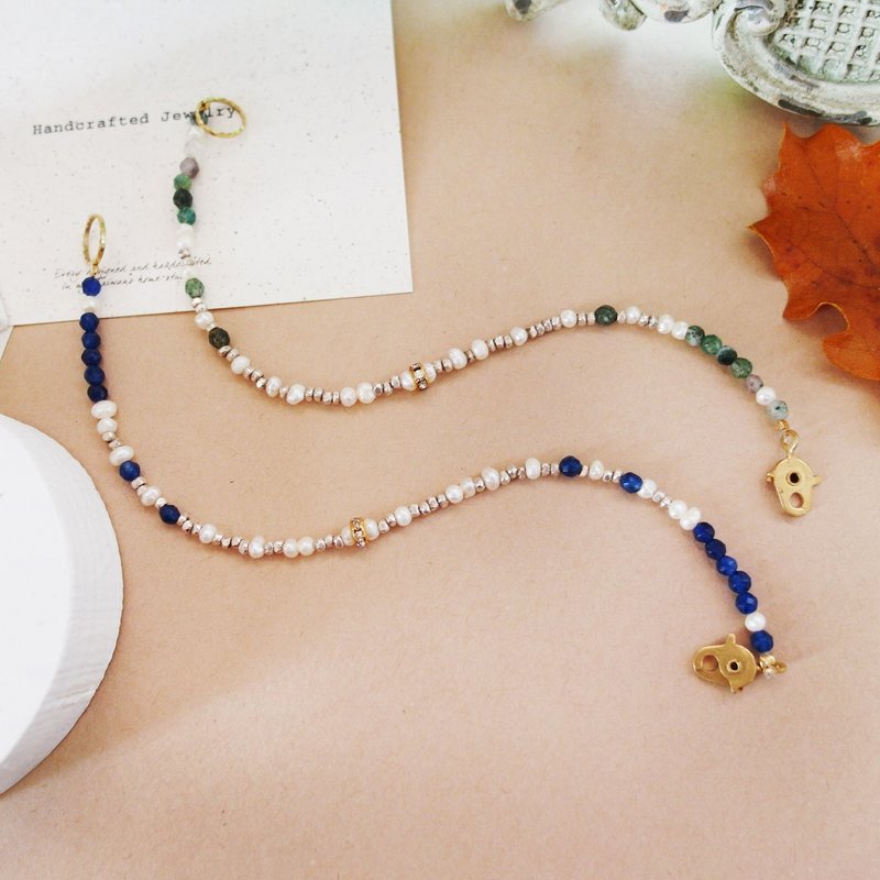 Cha mimi。▼限量▼微创作。纯银白雪珍珠系列-森林之雪 - 手链/手环 - 其他材质 灰色