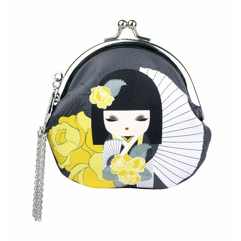 Kimmidoll 和福娃娃零钱包 Naomi - 零钱包 - 其他材质 黄色