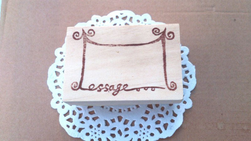 手刻章>> Memo章 - 印章/印台 - 木头 咖啡色