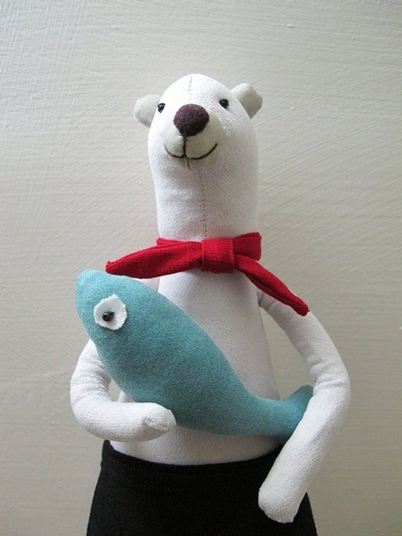 厨师北极熊 - 玩偶/公仔 - 其他材质 白色