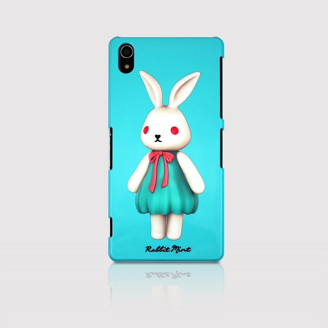(Rabbit Mint) 薄荷兔手机壳 - 布玛莉 Merry Boo - Sony Z2 (M0002) - 手机壳/手机套 - 塑料 蓝色