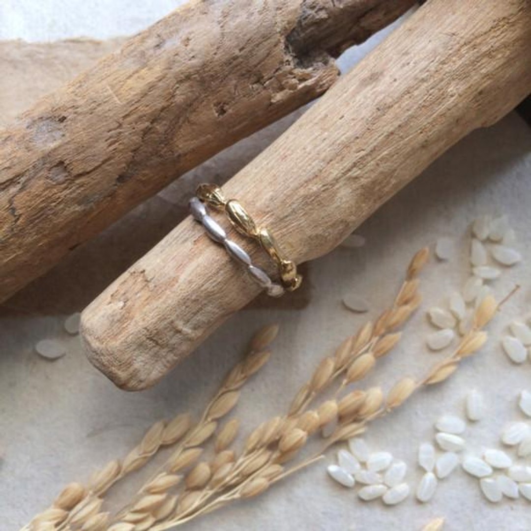 * Grain Series * rice grain Pinkiringu - 戒指 - 其他金属 