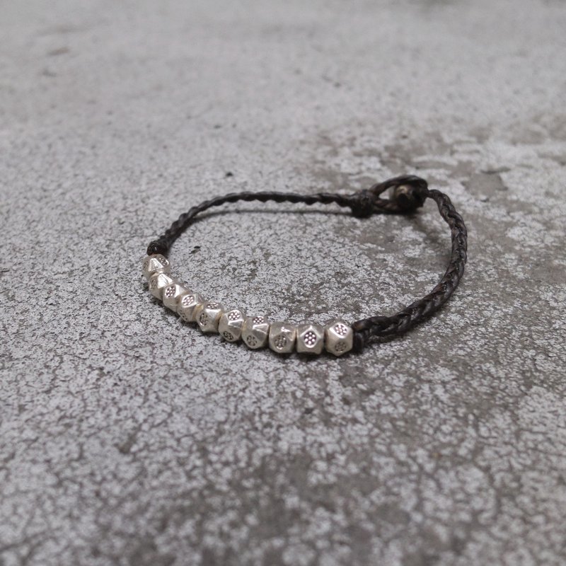 菱角碎花-编绳手环 - 手链/手环 - 其他材质 黑色