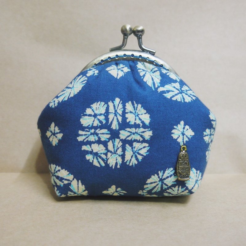 +染布风格+口金包、零钱包 - 零钱包 - 其他材质 蓝色