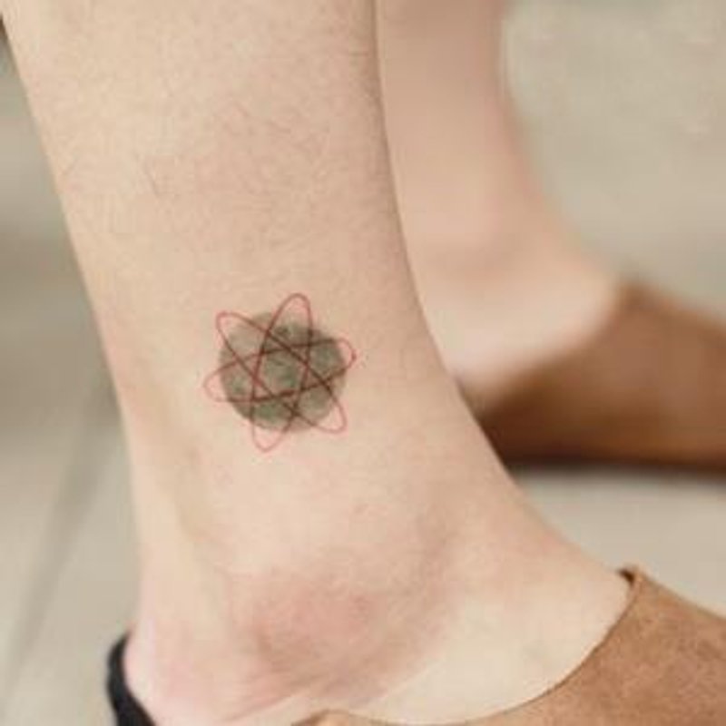*tattoo* 宇宙少女的迷雾星球刺青贴纸组合1组2张同款 - 贴纸 - 纸 灰色