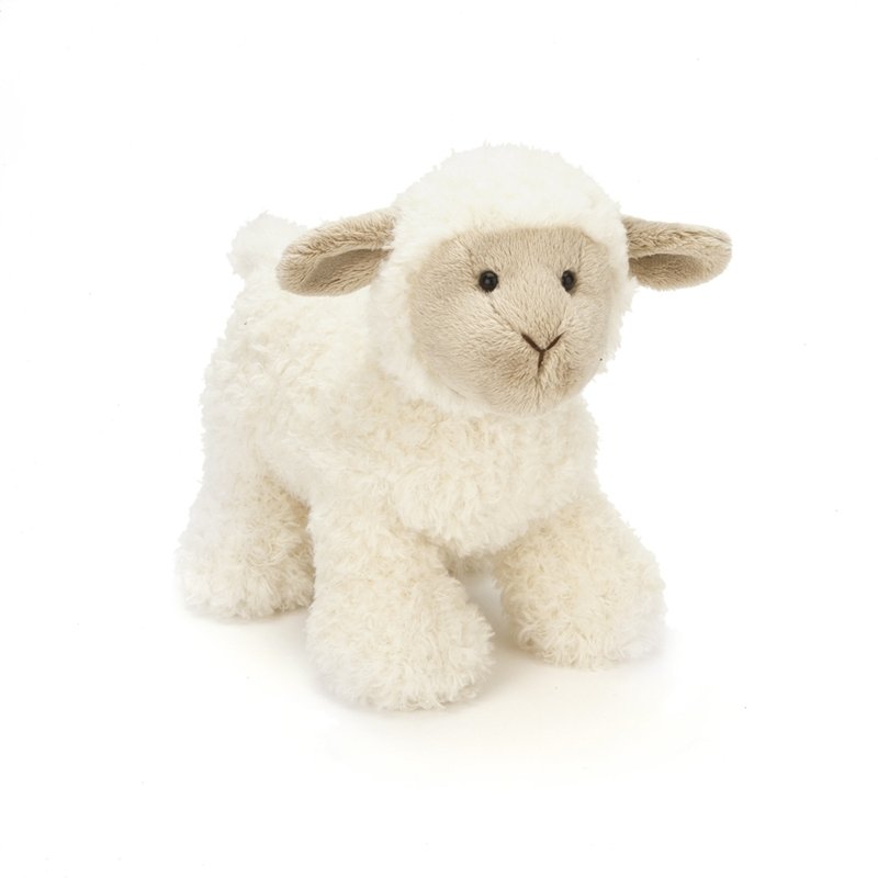Jellycat Caffuffle Lamb 23cm - 玩偶/公仔 - 其他材质 白色