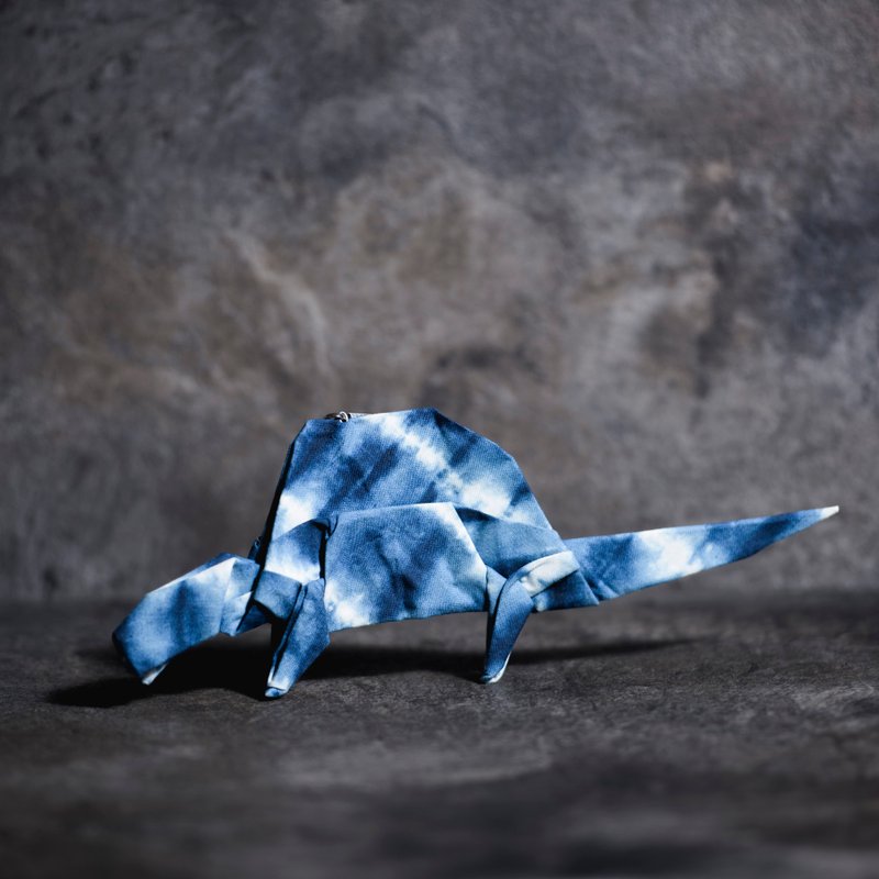 \巨大恐龙战队/ 布制折纸吊饰_异齿龙 - 钥匙链/钥匙包 - 其他材质 蓝色