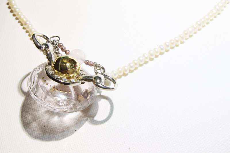 YSL "Baby Doll" Mini Perfume Necklace - 项链 - 其他材质 粉红色