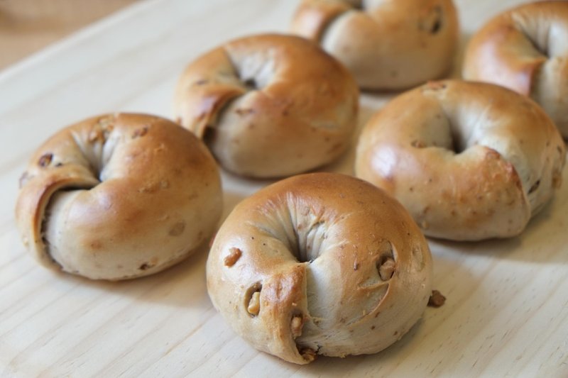 抹酱与贝果的特别组合 - 面包/吐司 - 新鲜食材 金色