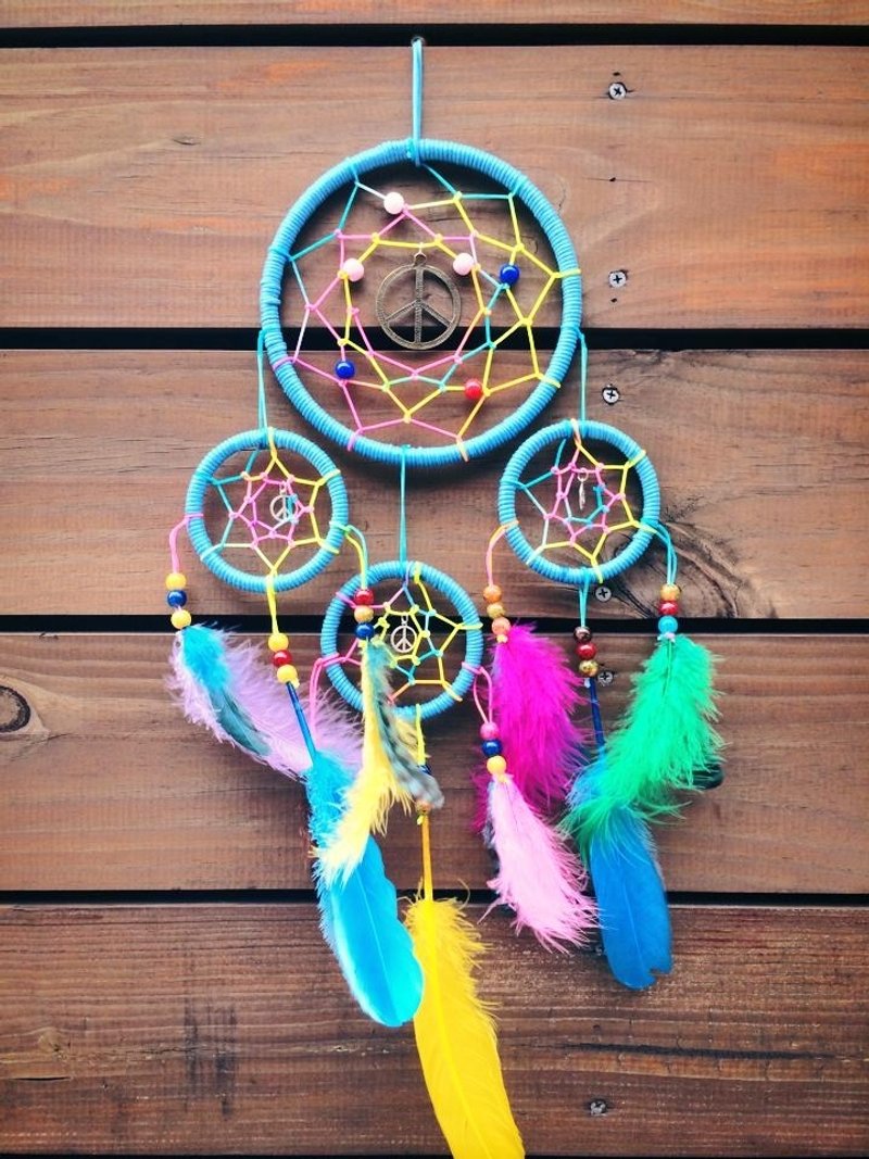 捕捉梦想✝勇网直前 湖水蓝捕梦网 - 其他 - 塑料 多色