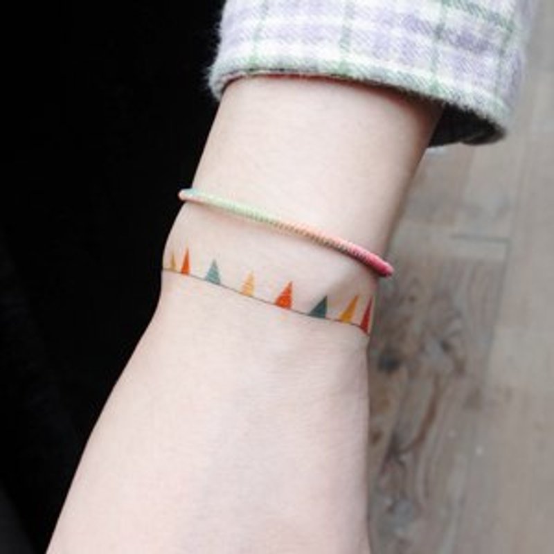 *tattoo* 派对小旗 刺青贴纸组合　1组2个同款 - 贴纸 - 纸 红色