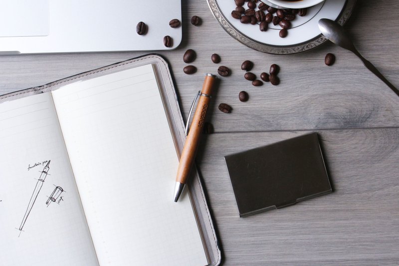 【UA WOOD STUDIO 木研所】能量健康实木原子笔 - Wooden pen - 其他书写用品 - 木头 咖啡色