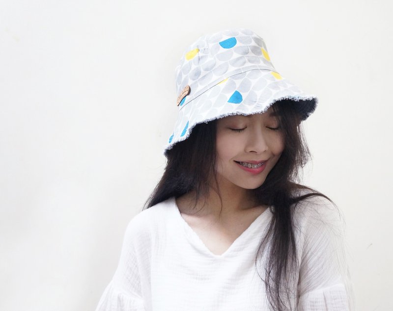 善变的双面渔夫帽 | 灰色小半圆 - 帽子 - 其他材质 灰色