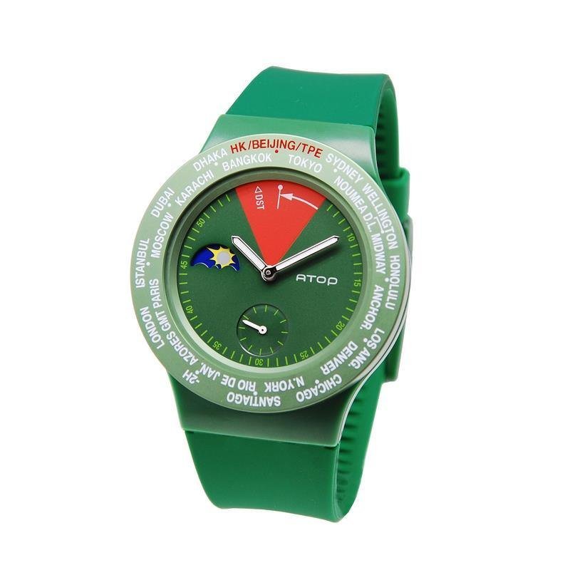 ATOP WATCH ( 世界时区腕表-12时区 )- VWA-03 - 其他 - 玻璃 绿色