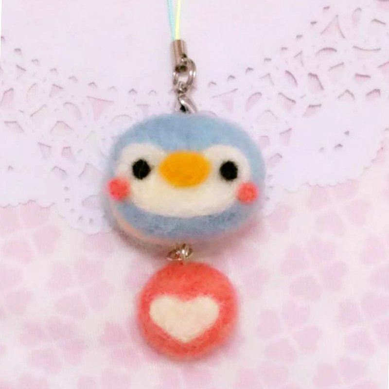 羊毛毡吊饰。小帝宝马卡龙 - 吊饰 - 羊毛 多色