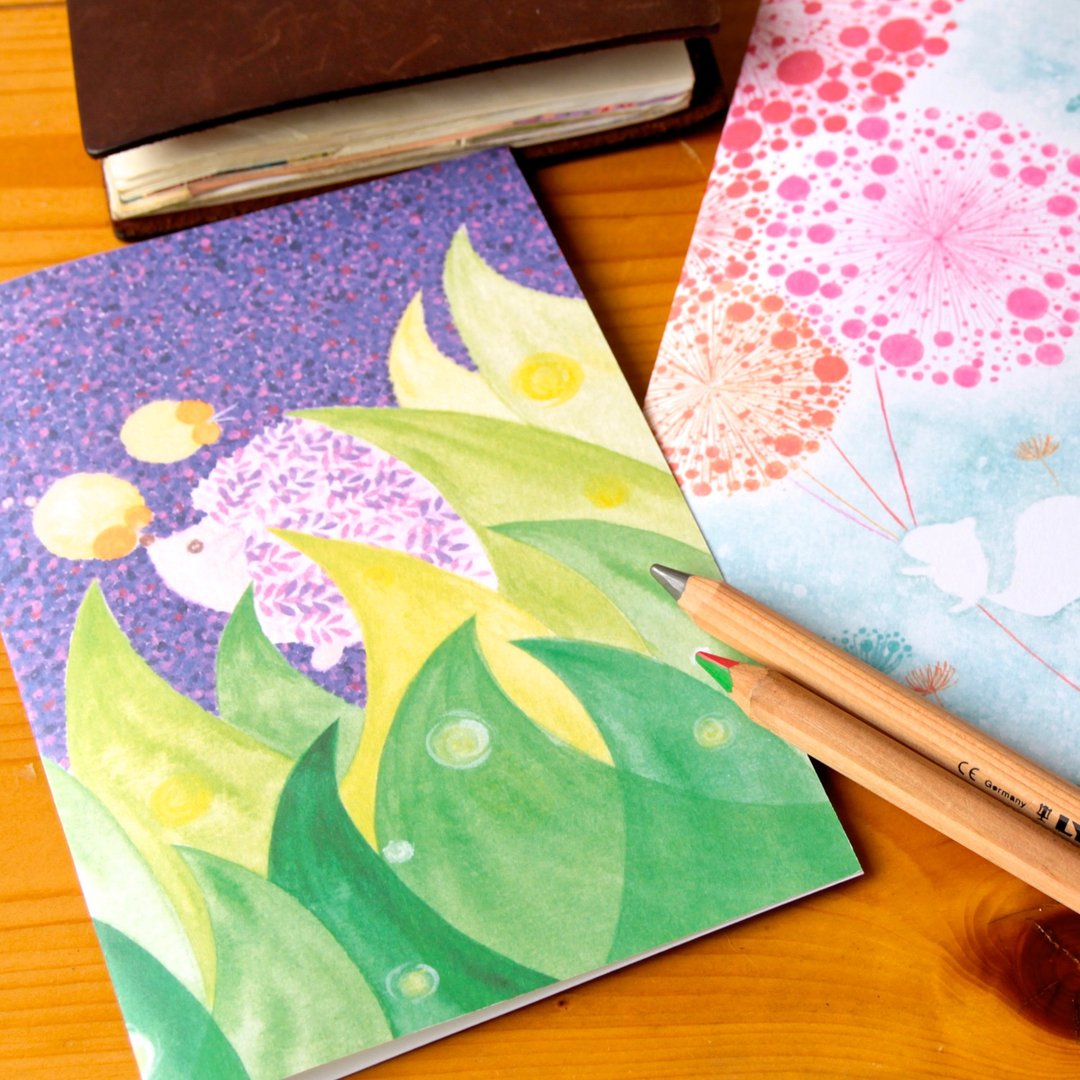 克里斯多插画森林《刺猬》笔记本 (1本) - 笔记本/手帐 - 纸 多色