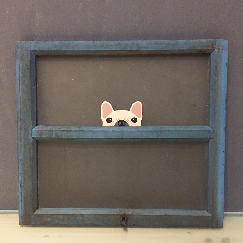 狗出没注意! 贴纸 *法斗 - 贴纸 - 其他材质 白色