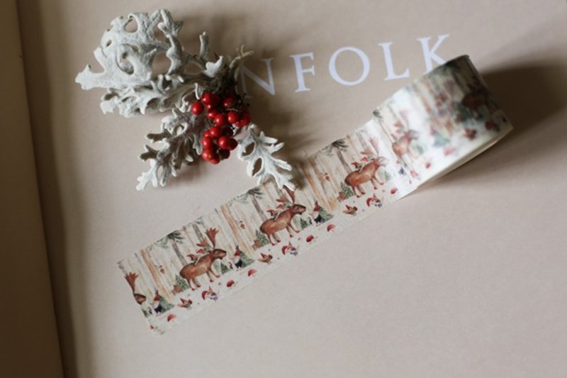 圣诞老公公休长假-纸胶带 - 纸胶带 - 纸 红色