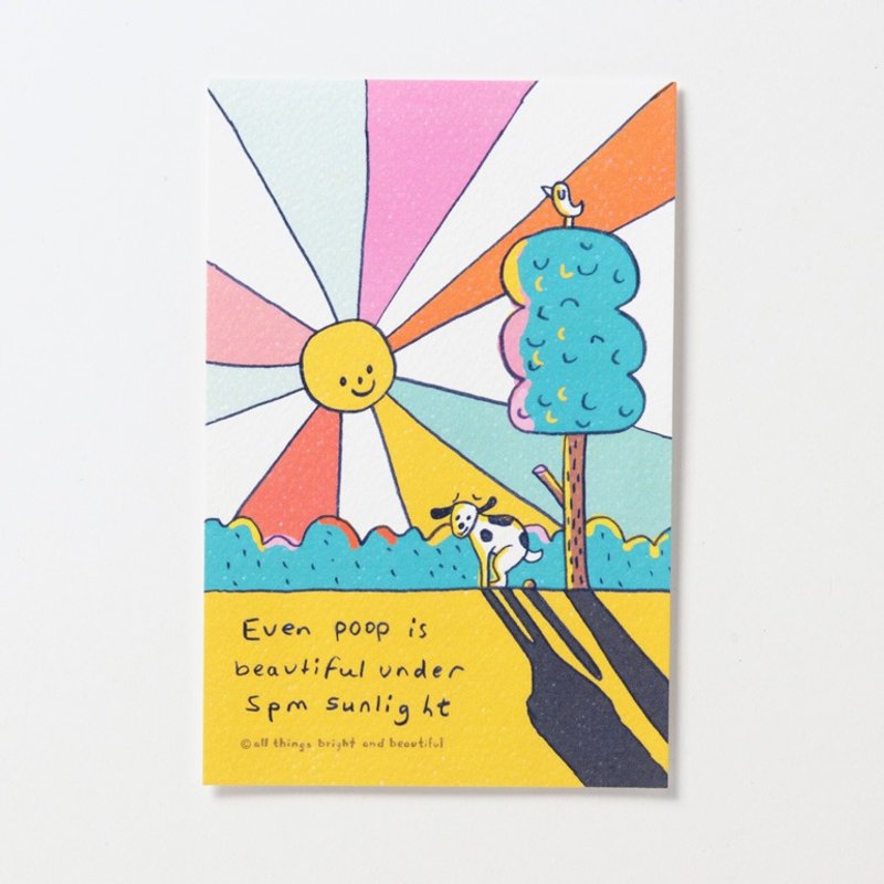 5点钟的阳光明信片 - 卡片/明信片 - 纸 橘色