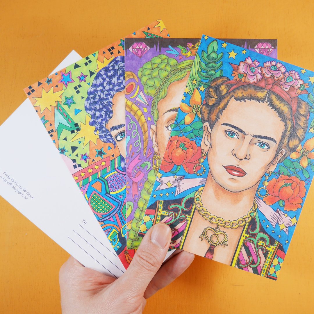 双面明信片（6款） - 卡片/明信片 - 纸 绿色