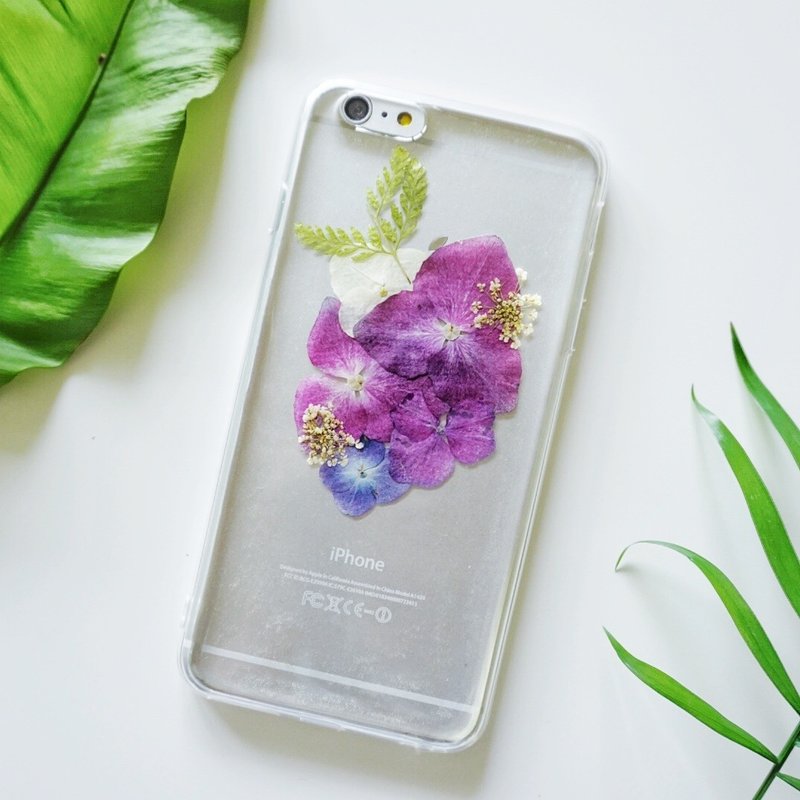 红绣球限定系列// 植物标本 押花手机壳Iphone 5/5s/6/6s/6plus/6 plus s/ Samsung s4/s5/s6/Note2/Note3/Note4 - 手机壳/手机套 - 塑料 