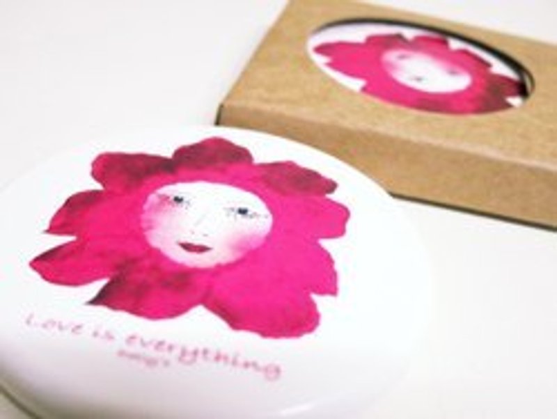 花儿化妆镜 - 其他 - 玻璃 红色