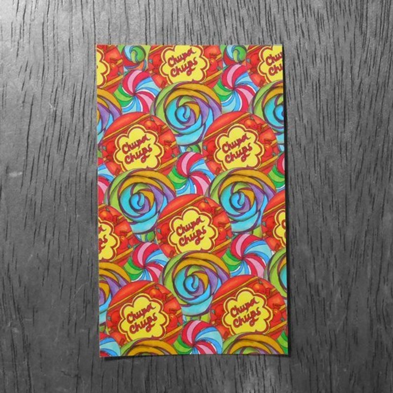 ▌棒棒糖贴纸 - 贴纸 - 纸 橘色