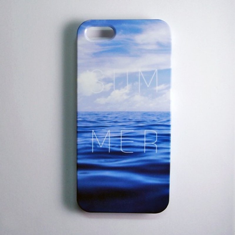 SO GEEK 手机壳设计品牌 THE SUMMER GEEK 碧海蓝天款 - 手机壳/手机套 - 塑料 蓝色