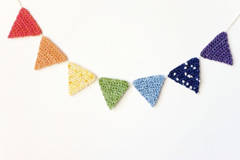 快乐微笑彩虹三角旗 - 摆饰 - 其他材质 多色