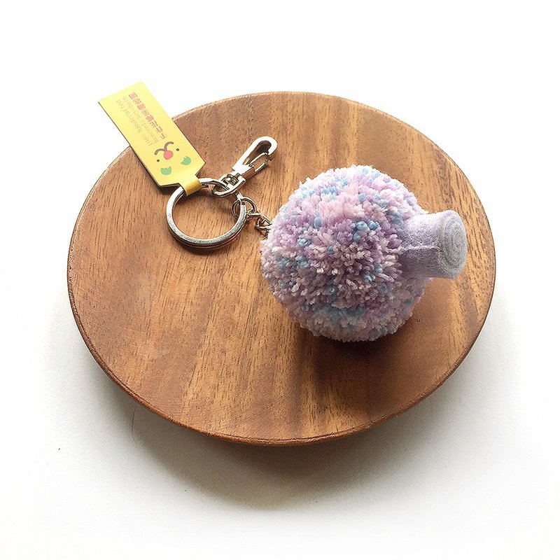 粉紫色花椰菜钥匙圈 - 钥匙链/钥匙包 - 棉．麻 紫色