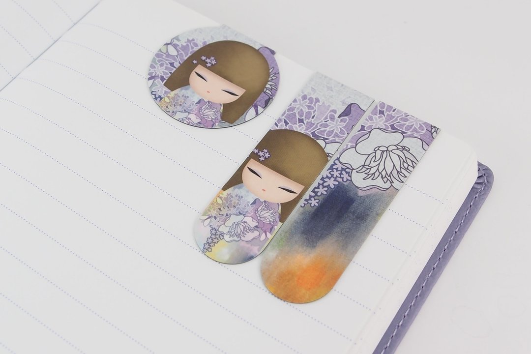 Kimmidoll 和福娃娃-文具吸铁书签 Sachie - 书签 - 其他材质 紫色