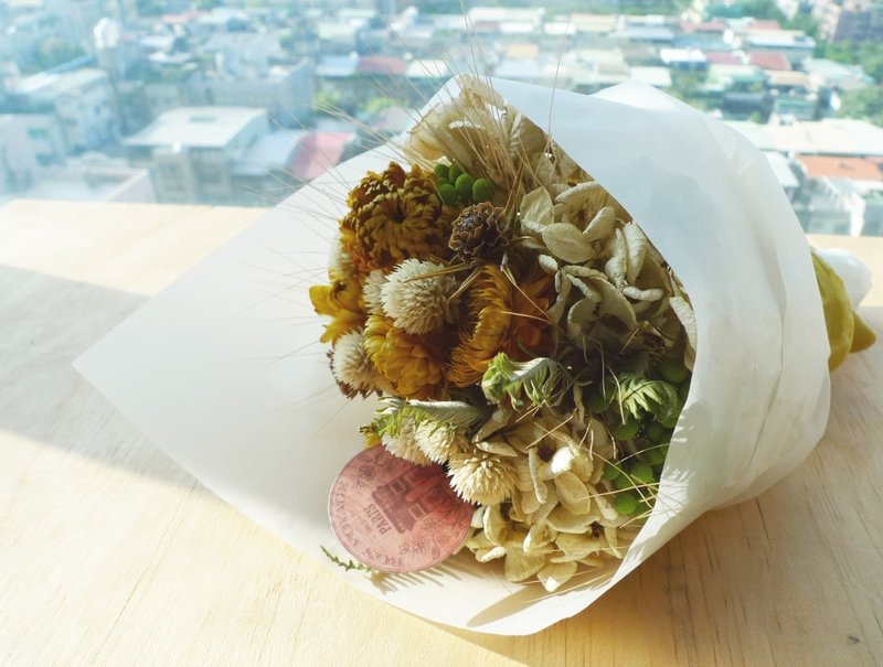 秘密花园_干燥小花束_暖阳 - 植栽/盆栽 - 植物．花 黄色