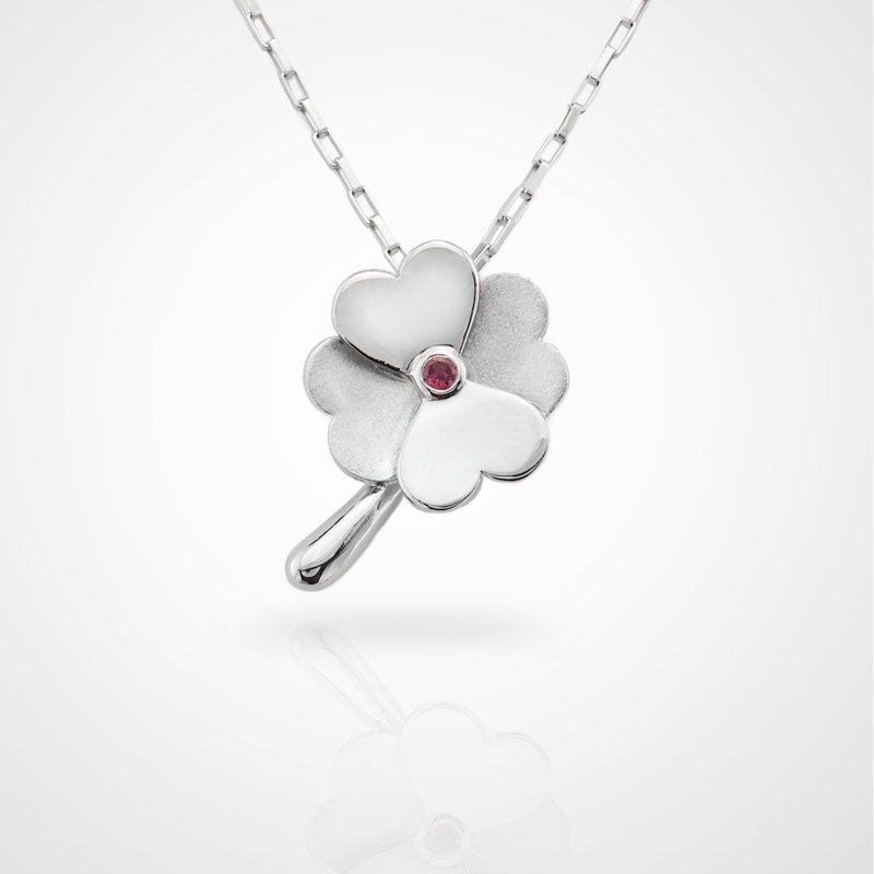 手工925纯银x天然宝石【送给你的祝福】生日石项链.生日礼物 - 项链 - 纯银 多色