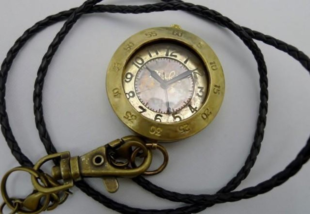 Biggie Pocket Watch HandCraftWatch Oversized JUMBO Brass 40mm Pocket Watch (JUM109) - 女表 - 铜/黄铜 金色