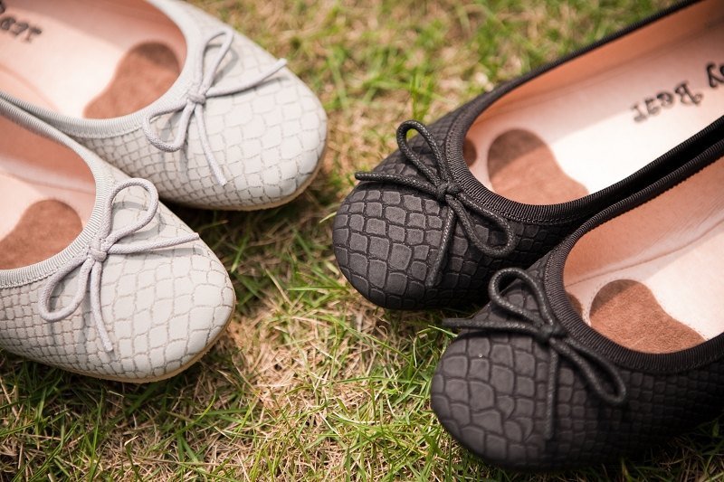 Gummy Bear--雾面蛇纹 - 芭蕾鞋/娃娃鞋 - 真皮 多色