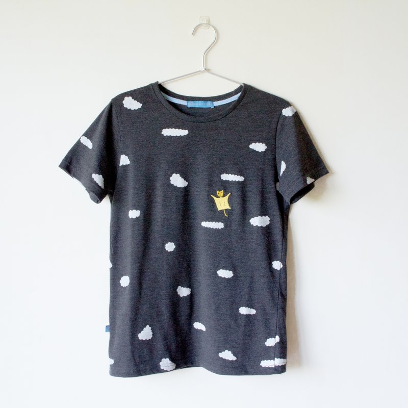 蝴蝶袖 / 正常T-shirt - 女装 T 恤 - 其他材质 黑色