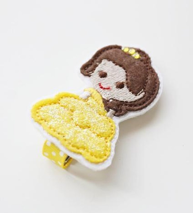 【小公主浏海夹】─Belle - 围嘴/口水巾 - 其他材质 黄色