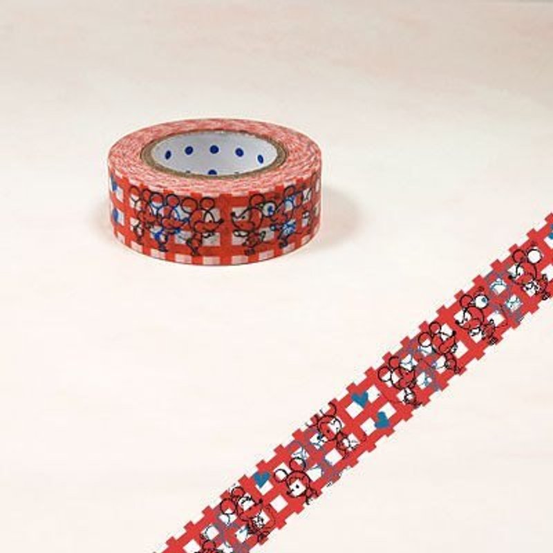 Shinzi Katoh 加藤真治 米奇米妮 纸胶带(SKD-431C) - 纸胶带 - 纸 红色