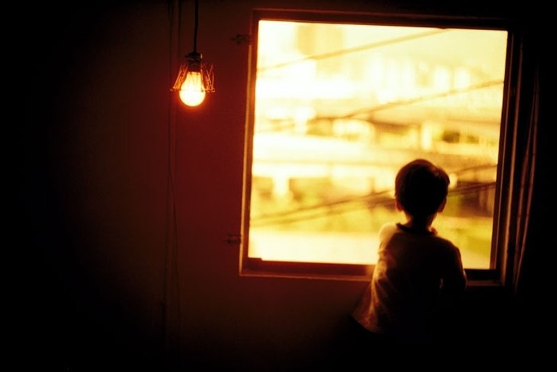 摄影 万用 明信片 - Taipei系列 - 窗外 - 卡片/明信片 - 纸 橘色