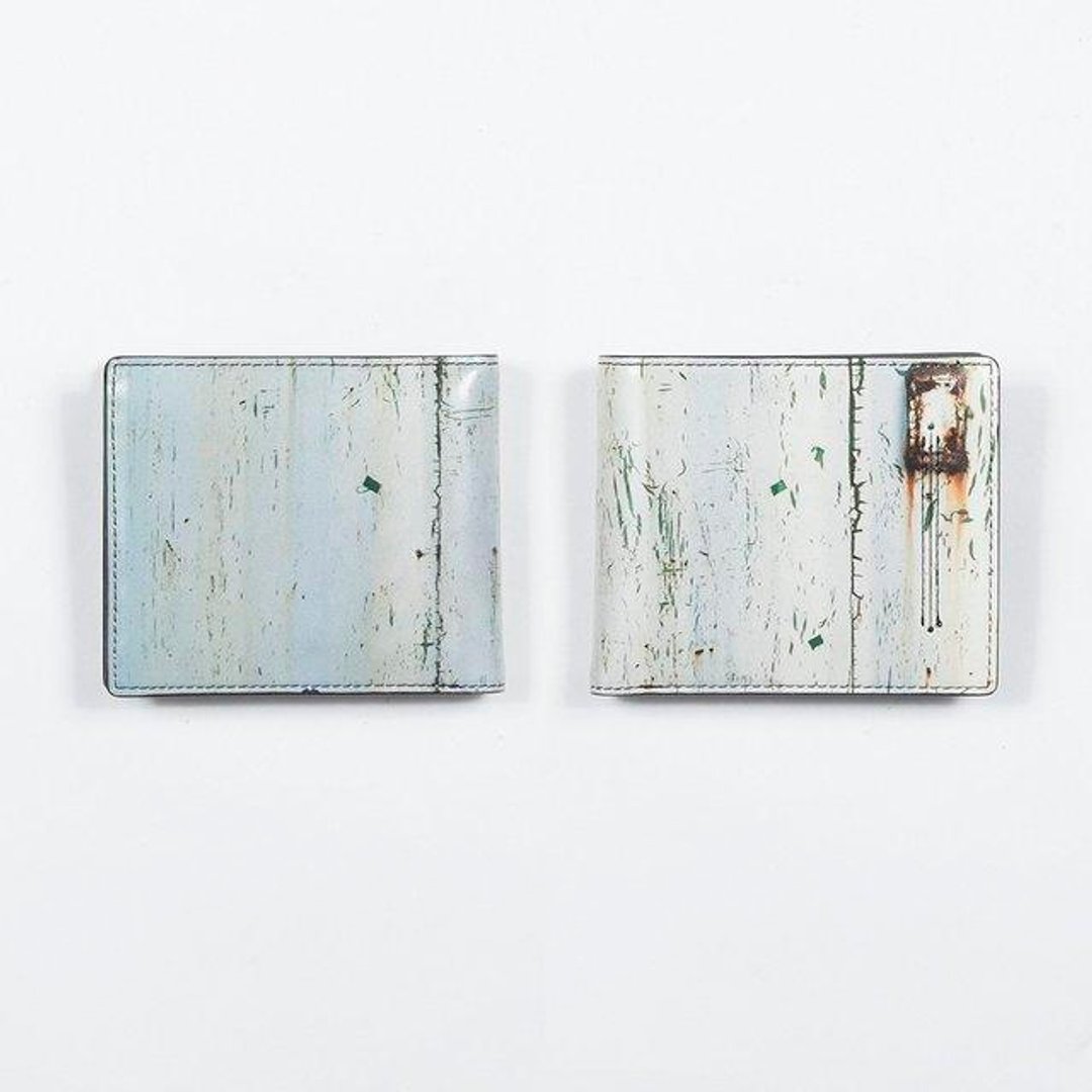 White paint of the iron plate bi-fold wallet - 皮夹/钱包 - 其他材质 