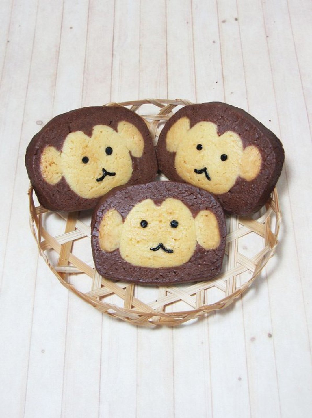 JMI 手作烘焙坊 顽皮猴造型手工饼干(共10片 5小包) - 手工饼干 - 新鲜食材 咖啡色