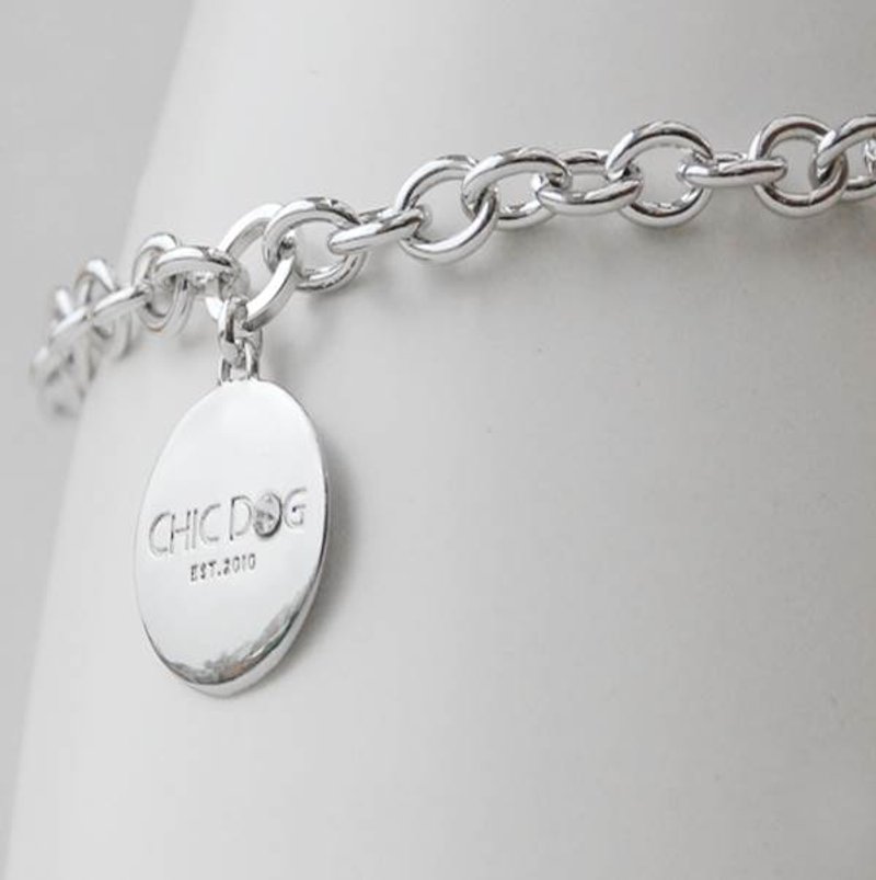 【CHIC DOG】狗狗项链 - 唯一单链款 - 项圈/牵绳 - 其他金属 灰色