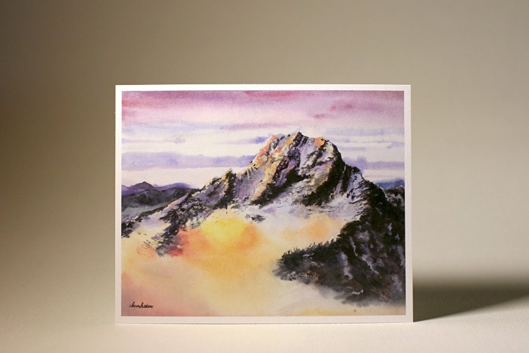 玉山 /台湾美景手绘明信片 Mr.Yo插画 - 卡片/明信片 - 纸 