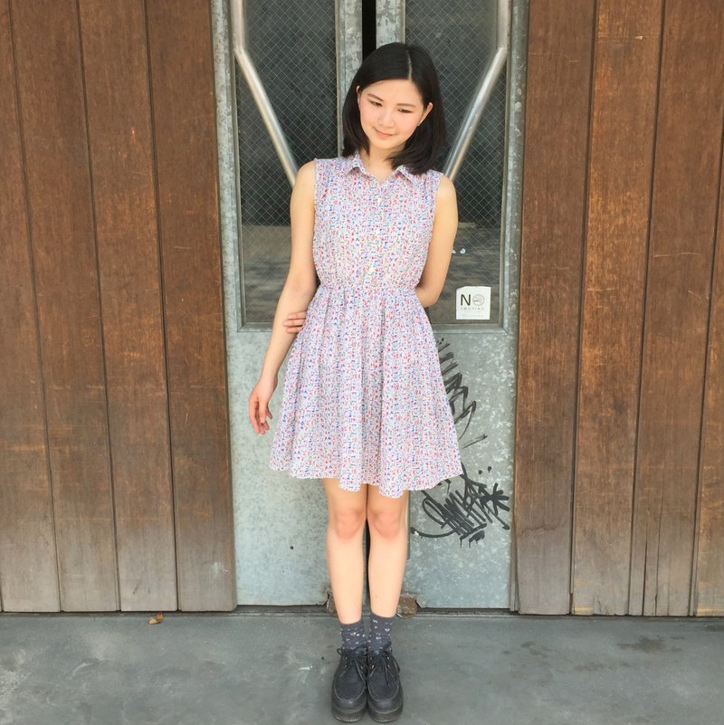 古着洋装_/媚外 - 洋装/连衣裙 - 其他材质 白色