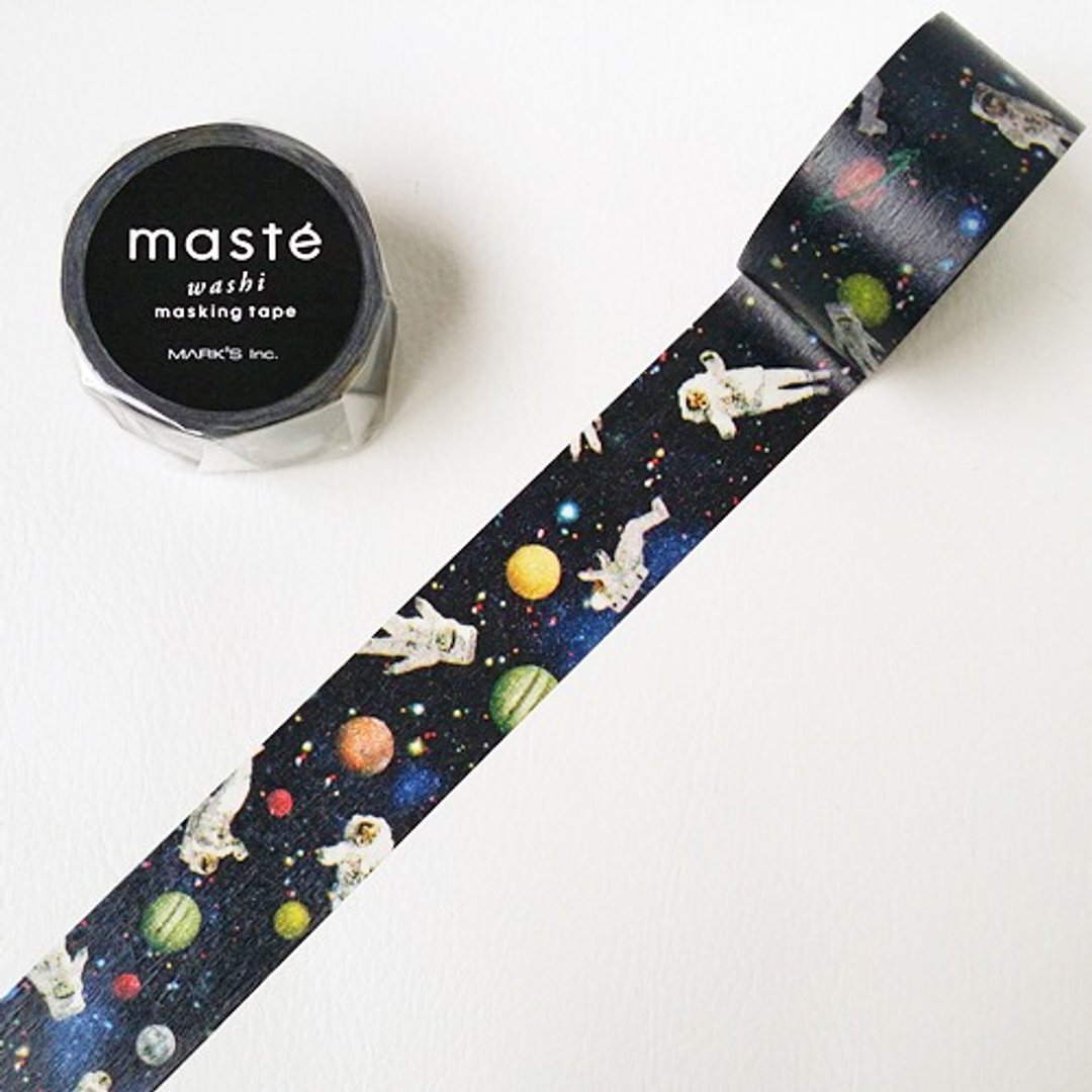 maste 和纸胶带 Travel系列【宇宙太空人(MST-MKT150-C)】复刻版 - 纸胶带 - 纸 多色